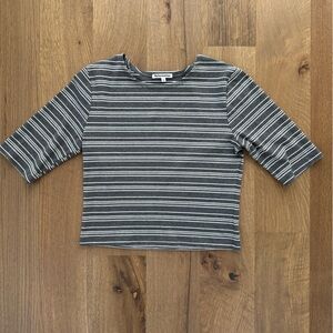 Reformation Charcoal Striped Kids Leggings